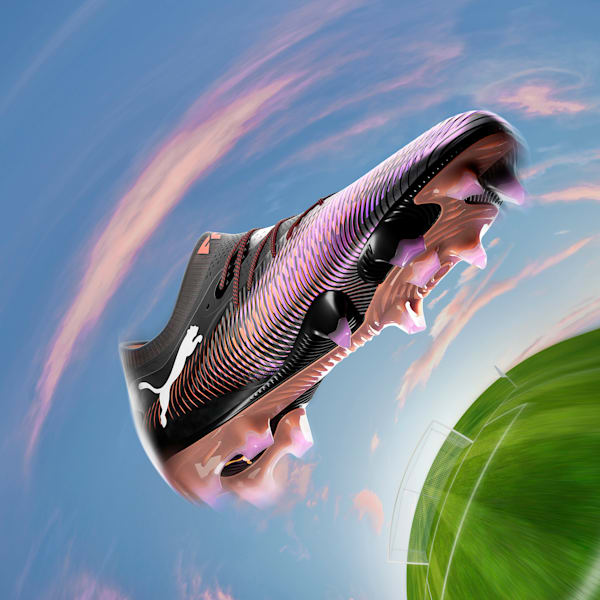 Chaussures de soccer à crampons pour terrain ferme FUTURE 8 ULTIMATE Femme, PUMA Black-PUMA White-Glowing Red, extralarge
